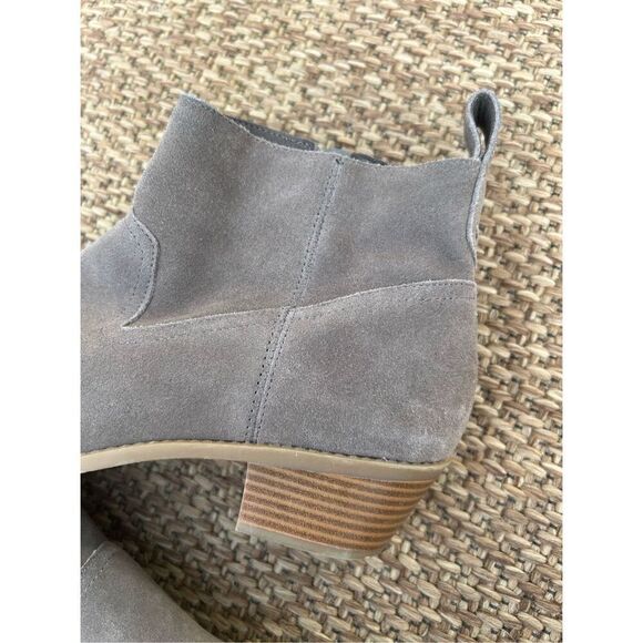 Vionic Womens Joy Vera Leather Stacked Heel Booties - Picture 4 of 9
